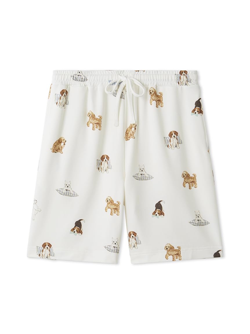 Amazon | [ジェラート ピケ] 【UNISEX】プレイフルDOG柄ハーフパンツ