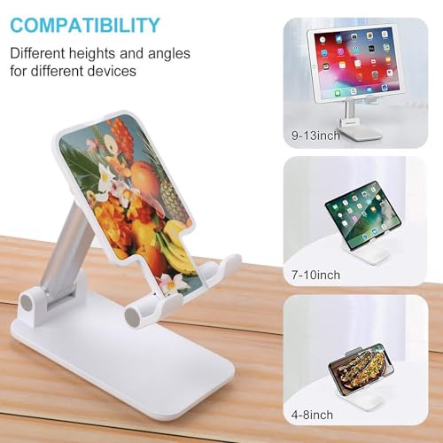 Support de téléphone pour bureau pliable et réglable au décor floral unique - 3