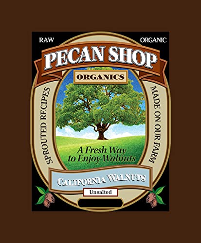 Image of Pecan Shop Organic California Walnuts for Snacking, Family Orchard Grown, Sprouted, Unsalted - (20 LB)