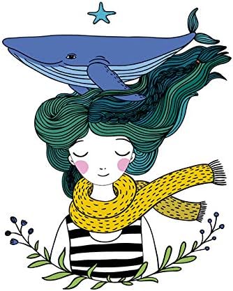 Walls By Me - Peel and Stick Poster Print Blue and Green Nautical Wall Art 7458-12in x 12in (31x31cm) -, Repositionable and Removable - Unframed