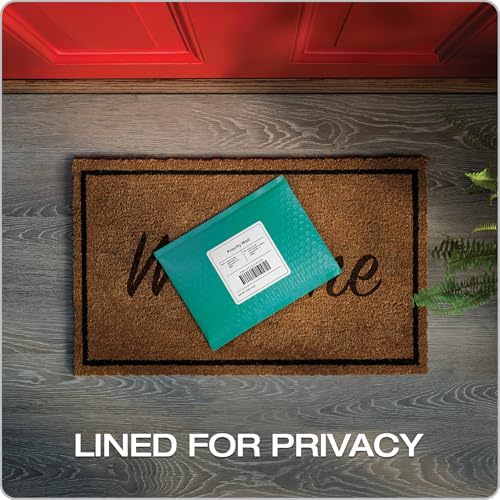 Image of Quality Park Bubble Mailers, 6 inch x 9 inch, Turquoise Poly Mailers, Padded Envelopes, Shipping Bags, Water Resistant, Self Seal, 50 Per Box (QUA85913)