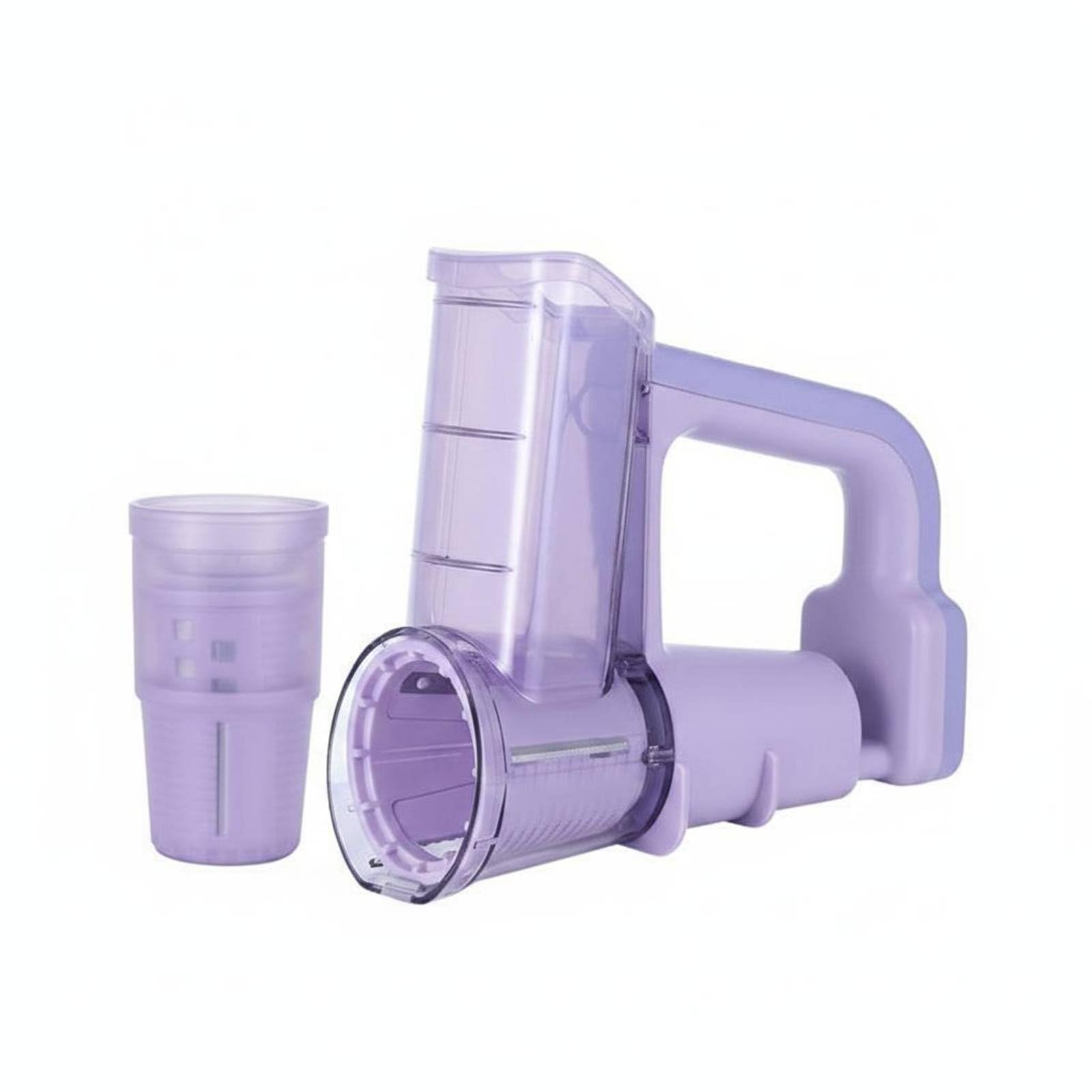 5 in 1 Blades Electric Rotary Multi Handheld Vegetable Shredder Easy to Use Wireless Electric Food Chopper Fast Slicing for Home Cooks, Beginners, Meal Prep, Purple-image-30
