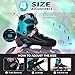 MammyGol Adjustable Inline Skates for Kids Youths Adults, All Wheels Light Up, Indoor and Outdoor Blades Roller Skates for Boys Girls Teen Beginners Teal