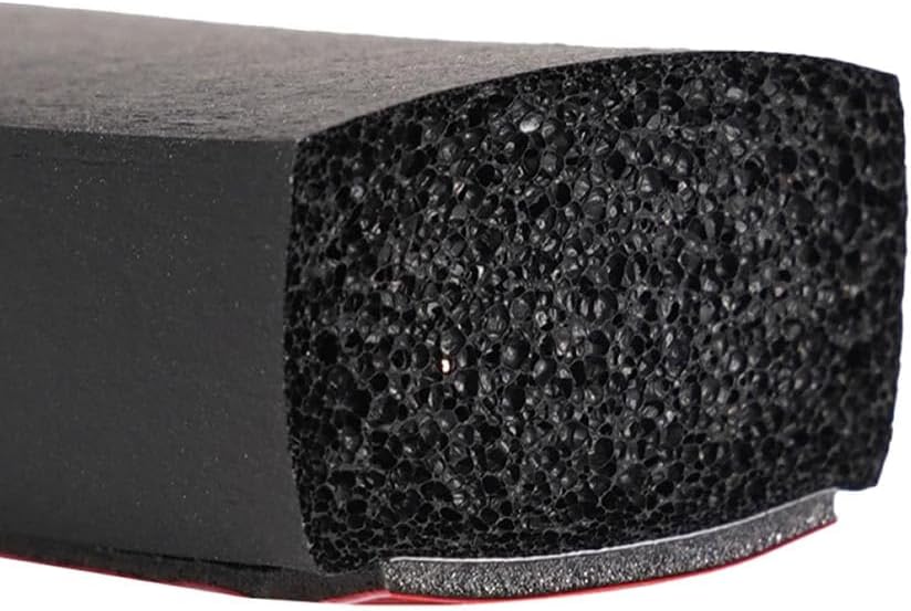 Steele Rubber Products 83-1031-377 Boat 5/8" x 1" Rectangular Square Edge Sponge Extrusion with Peel-N-Stick Sold as a 10ft Strip