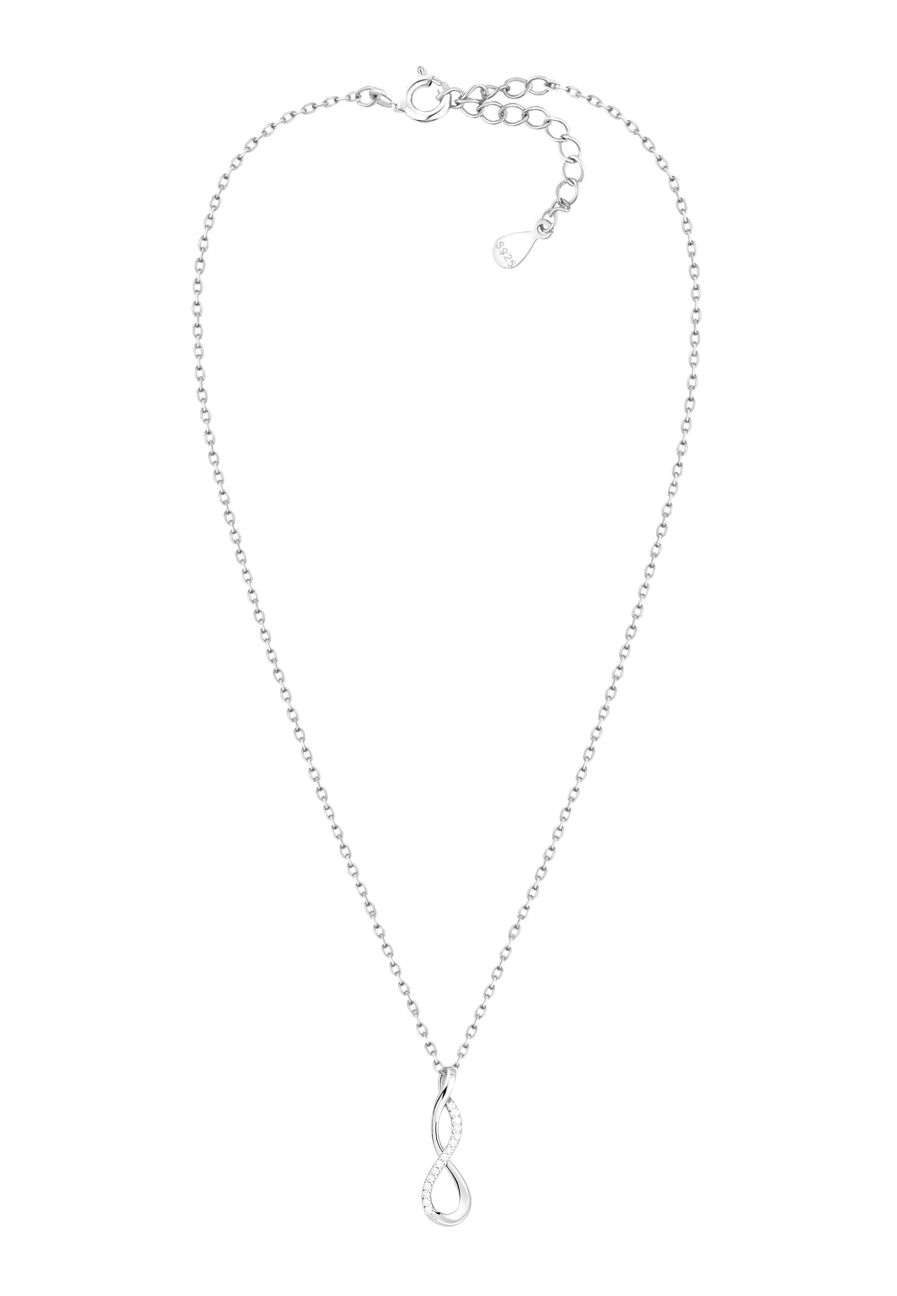Sofia Milani - Collana da Donna in Argento 925 - Con Pietra Zircone - Ciondolo ad Infinito