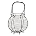 Cesta de huevos, alambre de hierro, de Premier Housewares, alambre de hierro, negro, H33 x W21 x D31cm