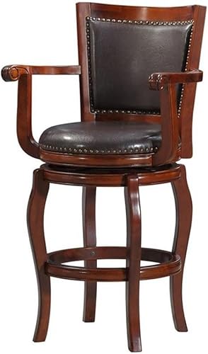 Miniatura 14 de Boraam Augusta - Silla alta giratoria de altura Capuccino,marrón (Brown/Cherry),Cereza,Negro -,https://www.amazon.com/dp/undefined