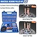 HQSSWUCH 45 in1 Bearing Puller Set, Blind Bearing Puller Separator, 3 Jaw Gear Pulley Puller Kit, Inner Bearing Removal Tool with 9 Different Specifications of Pulling Heads, Special Storage Box