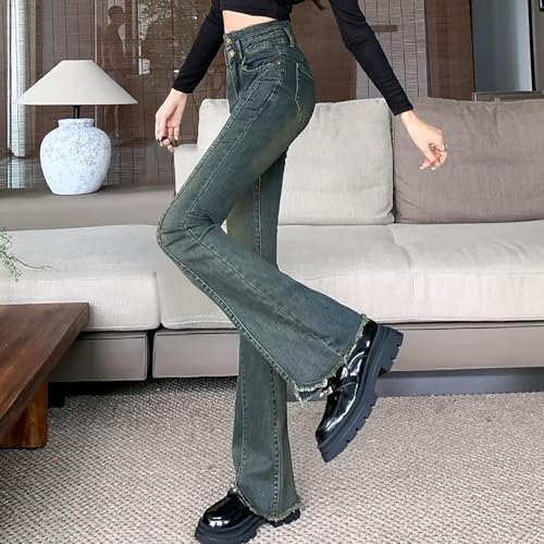 Baggy Jeans for Women Y2K High Street Boyfriend Pants Vintage Jean Hiphop Ripped Bottom Flared Leg Teen Girls Streetwear3
