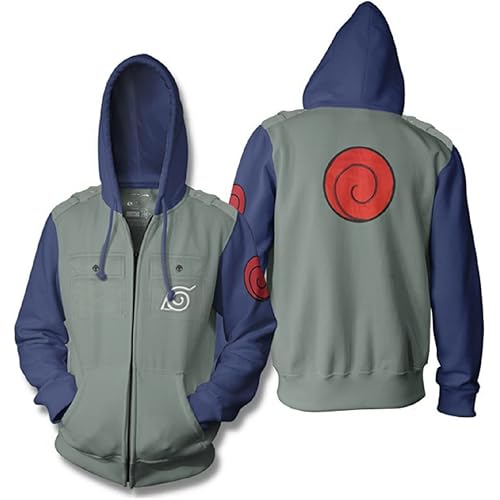 Ripple Junction Men’s Naruto Shippuden Cosplay Military-Style Hoodie