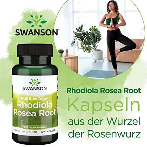 Rosenwurz Swanson Rhodiola Rosea Wurzelextrakt 400mg