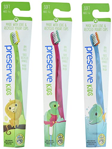 Preserve Kids Toothbrush 6-pk, Ages 2 to 8