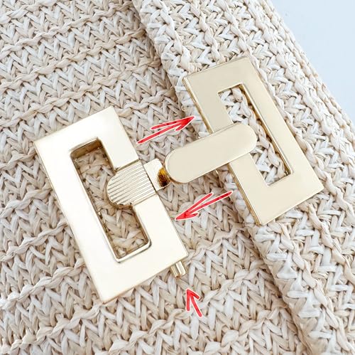 Gionforsy Women Straw Clutch Purses Summer Bags Beach Purse Bag Boho Shoulder Bag Crossbody for Vacation2