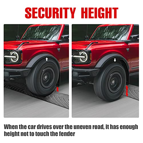 Mabett Mud Flaps For Ford Bronco Accessories 2021 2022 2023 2/4-Door No Punching Required Front And Rear 4Pcs #TOP3