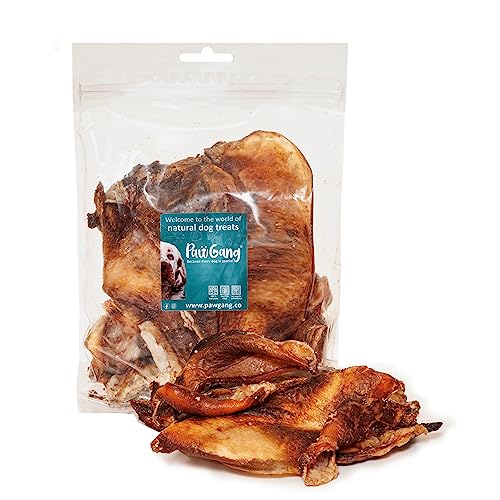 PawGang, Beef Cartilage (Moon Bone) 500g, 100% Natural Treats for Dogs Young Adult Old Small Large, Air Dried Chews Snacks