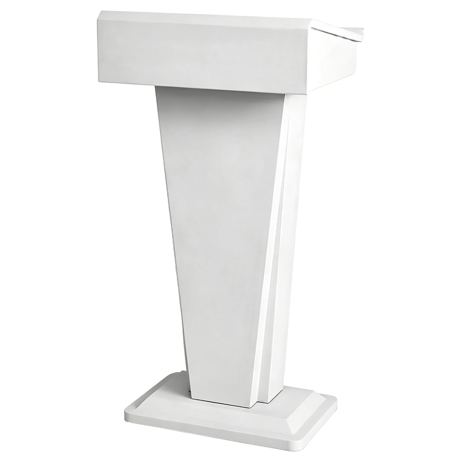 KRYANFEN Conference Lectern, 120.5 cm Floor Standing Speech Podium White