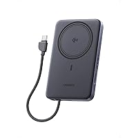 UGREEN MagFlow Air Qi2 15W Batteria Esterna Ultrasottile 10000mAh Cavo USB C PD 30W