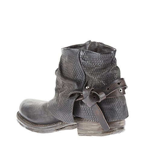 A.S.98 Airstep 520243-101-0010 Saint LA Bikerboot Stiefelette Damen Smoke TDM (39)