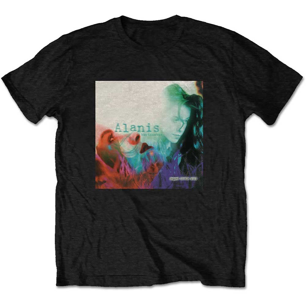Rock Off Officially Licensed Products Men's Black Alanis Morissette Jagged Little Pill Official Tee T-Shirt Unisex (Small)