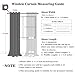 MYSKY HOME Boho Floral Blackout Curtains 84 inch Long for Living Room Thermal Insulated Privacy Protect Noise Reduction Black Out Flower Pattern Grommet Drapes for Dining Room Bedroom, 2 Pcs, 52