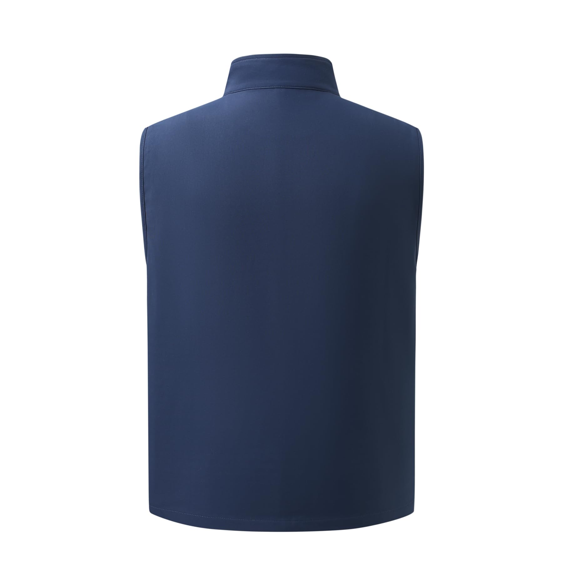Allthemen Gilet Matelassé Homme Légère Casual Vest de Travail Zip Couleur Uni Blouson Sans Manches Softshell