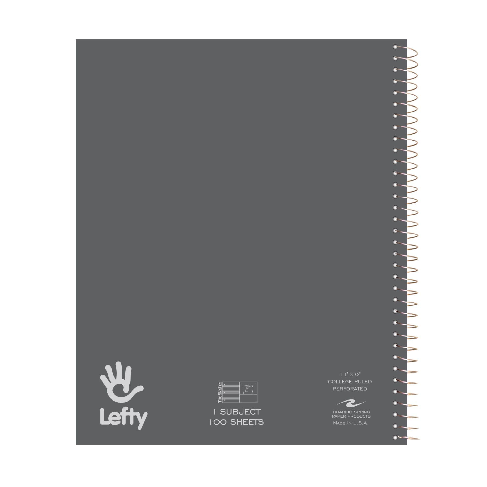 Amazon.com : Roaring Spring Lefty Spiral Notebook, College
