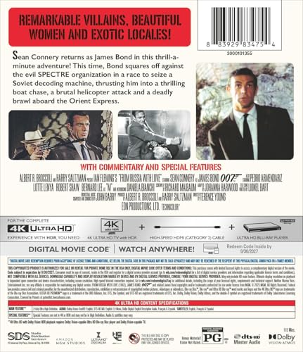 Image of From Russia With Love 4K + Dig