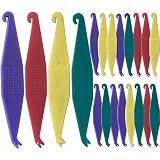 20 Pack Dental Elastic Rubber Bands Placers for Braces, Multi-color Braces Rubber Band Tool Disposab