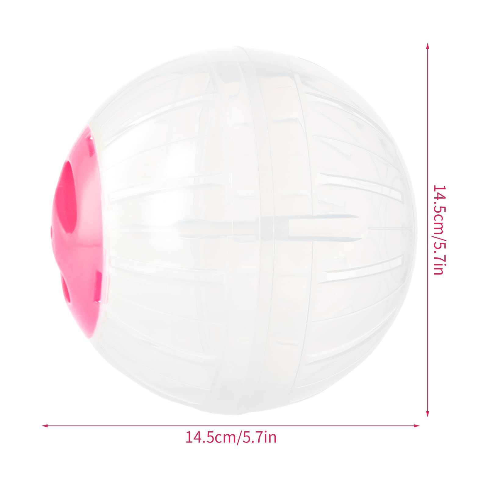 Palla Fitness per Criceto 14,5cm, Trasparente - Ruota di Corsa in Plastica per Roditori, Nano Gerbilli, Piccoli Animali - Hamster Toys (Blu Trasparente)