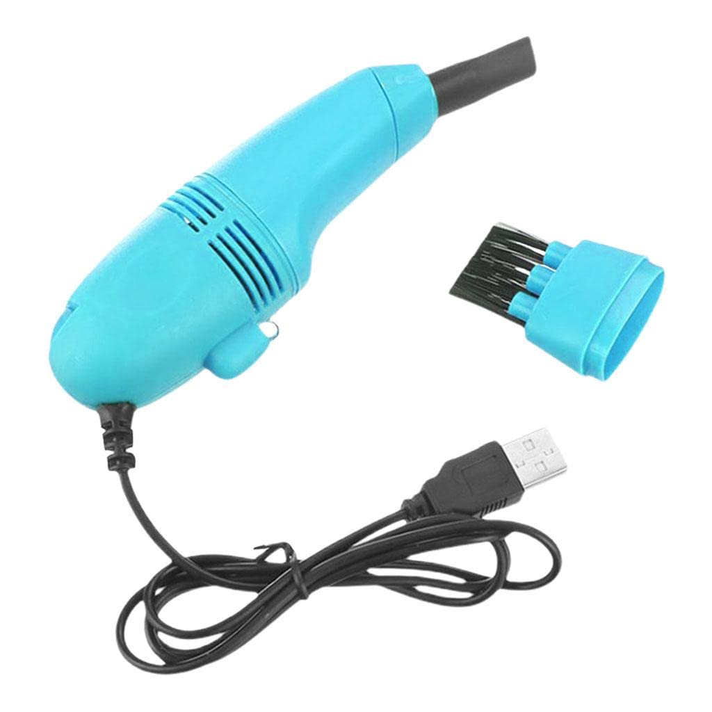2xMini Table Dust Sweeper Dust Collector Brush for Car PC Camera Pet Hairs Sky Blue-picture-14