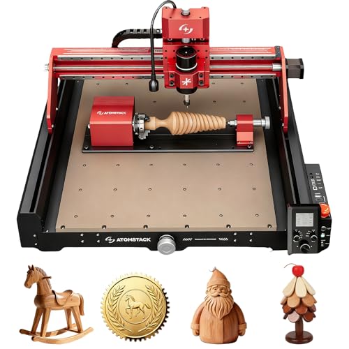 ATOMSTACK C4 Pro La fresadora CNC de 200 W cuenta con una junta rotativa de cuatro ejes, combina fresado y grabado CNC y ofrece un área de trabajo de 420 × 420 mm