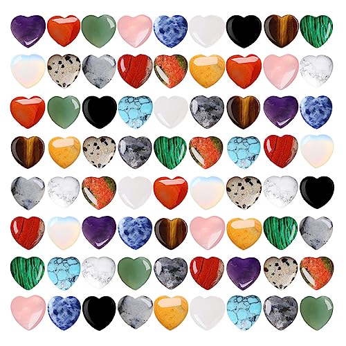 MIXIUJIEN �n�[�g�q�[�����O�N���X�^���X�g�[���Z�b�g 72�Z�b�g �o���N���� 18�F �~�b�N�X�J���[ �p�[���|�P�b�g ��� ���u�X�g�[�� ���C�L �G�l���M�[�o�����X �|���b�V���X�[�c DIY �ґz ���� �M�t�g ���� �j��