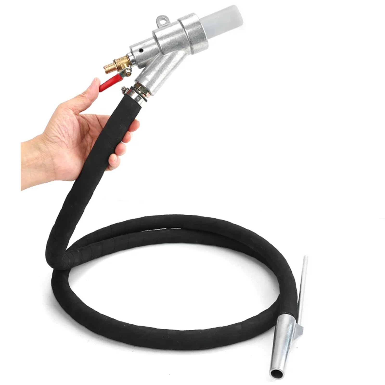 Pistola Sabbiatrice Pneumatica, Manuale con Alimentazione Autoaspirante, con Connettore Rapido, Tubo Flessibile Lungo 3 M, Utilizzabile con Compressore Daria, per Rimozione Ruggine