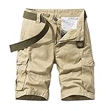 Material - los pantalones cortos son resistentes al desgaste y cómodos, con exterior un 100% de algodón.