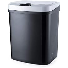15L Automatic Touchless Intelligent Induction Motion Sensor Kitchen Trash Can Wide Opening Sensor Waste Garbage Bin Color C C