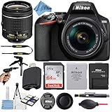 Nikon D3500 24.2MP DSLR Digital Camera with NIKKOR 18-55mm VR Lens + SanDisk 64GB Memory Card + Hi-Speed USB Card Reader + Tripod + A-Cell Accessory Bundle