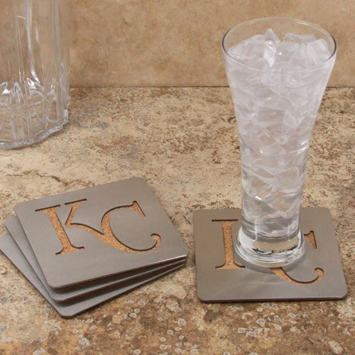 MLB Kansas City Royals Boasters, Heavy Duty Stainless Steel Coasters, Set of 4