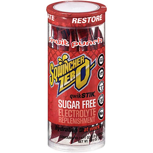 Sqwincher Zero Qwik Stik Sugar Free, Fruit Punch, .11 oz (Pack of 200