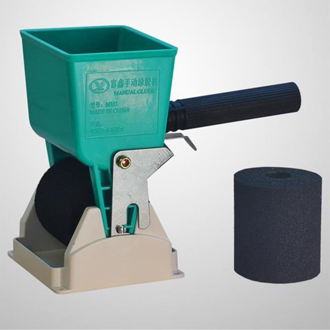 ELEOPTION Handheld Adhesive Roller for Carpenter Woodworking Packaging Adjustable Glue Applicator,Industrial Glue Applicator Roller (3 inch)