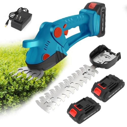 La mejor selección de Cortafríos para mampostería los más recomendados. 41 Cortasetos Eléctrico Inalámbrico 21V, 2 en 1 Cortadora de Mano de Césped Setos con 2 Batería Recargable y Cargador, Recortadora de Arbustos Kit Cizalla de Césped sin Cable...