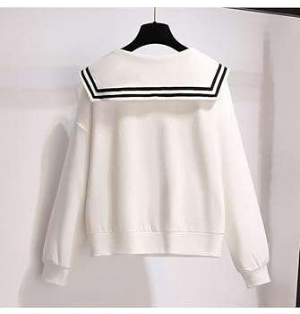 【KIXI】★(UNISEX) Old School Stripe Collar Sweatshirt Vintage Stripe Collar V-Neck Pullover Sweatshirt | Urban