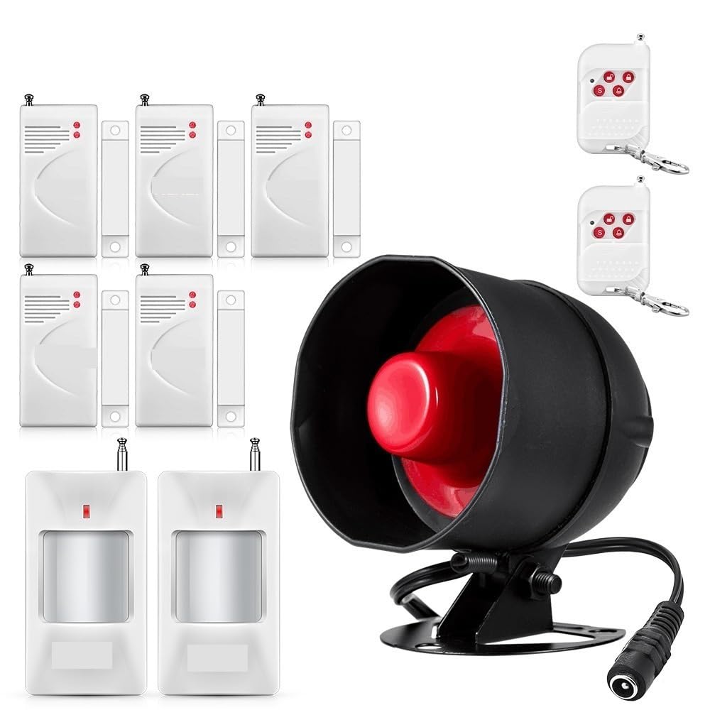 CUDTAPI Wireless Security Alarm System Siren 433Mhz Home Burglar Motion Door Sensor Tuya Smart(Not WIFI KIT 2)