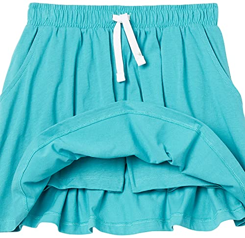 Amazon Essentials Girls Knit Skorts with Elastic Waist and Built-in Breathable Shorts