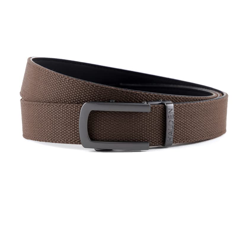 halden CANVAS Belt For Men Formal (Free Size Fits Up to 44 Inch Waist) Ratchet Straps, Unique Magnetic Auto-lock Buckle Buckle Belt For Mens-picture-48