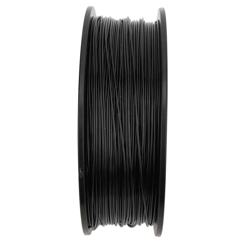 Black 1.75mm 1KG PLA Printer Filament Easy to Use for Home Decoration Toys Gifts