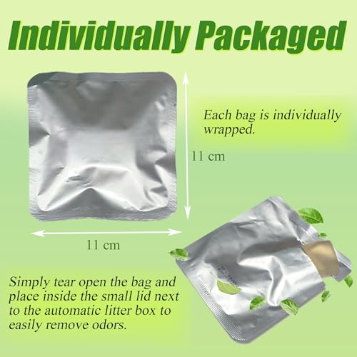 Eliminador de odores compatível com caixa de areia para gatos autolimpante exclusiva da MeoWay, cont