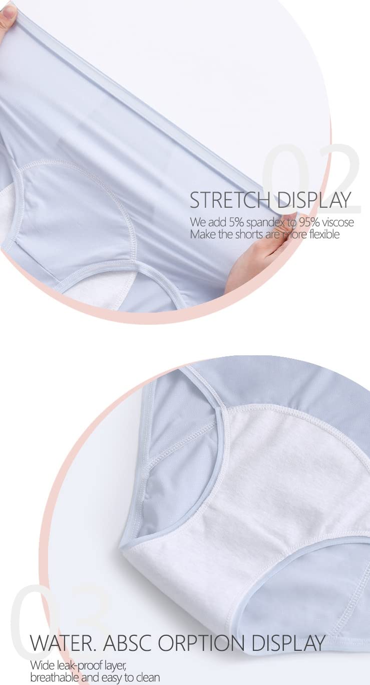 Slips Frauen Physiologische Periode Leck-Proof Menstruationshöschen Atmungsaktiv Weichstoff