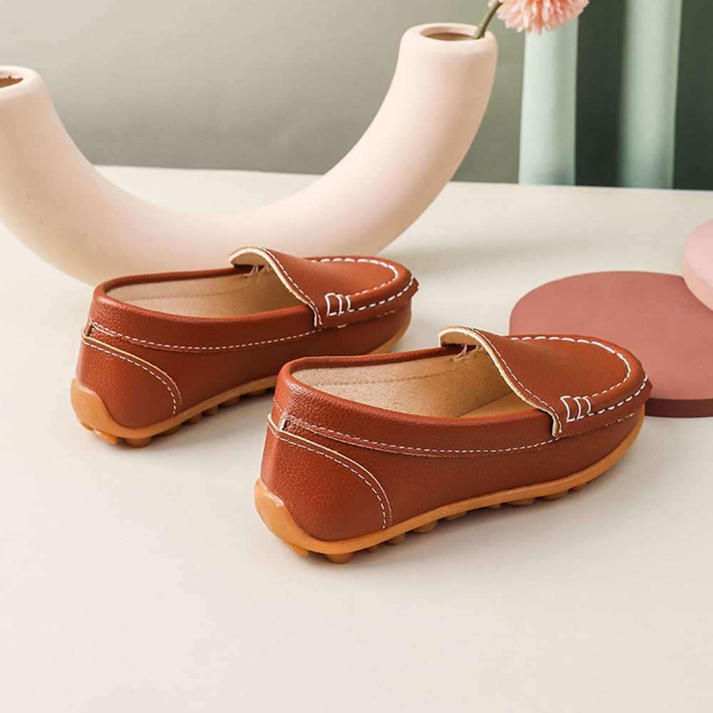 Boys Girls Loafers Dress Shoes Oxford Moccasins Flats Boat Slip-On School Daily Walking Shoes(Toddler/Little Kids/Big Kids) - Image 6