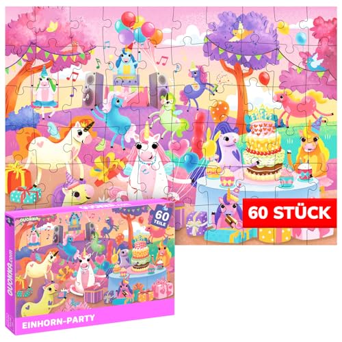 Trefl Puzzle Unicorno - 4 Set Da 35 A 70 Pezzi, Per Bambini Dai 4 Anni, Magico Mondo Degli Unicorni