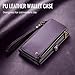 Defencase for Galaxy S25 Ultra Case Wallet with RFID Blocking Card Holder for Women Men, PU Leather Magnetic Snap Flip Wrist Strap Zipper Wallet Phone Cases for Samsung Galaxy S25 Ultra 6.9